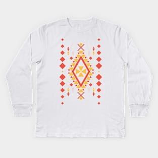 Geometric lines Kids Long Sleeve T-Shirt